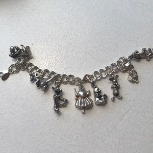 Sterling Disney charm bracelet